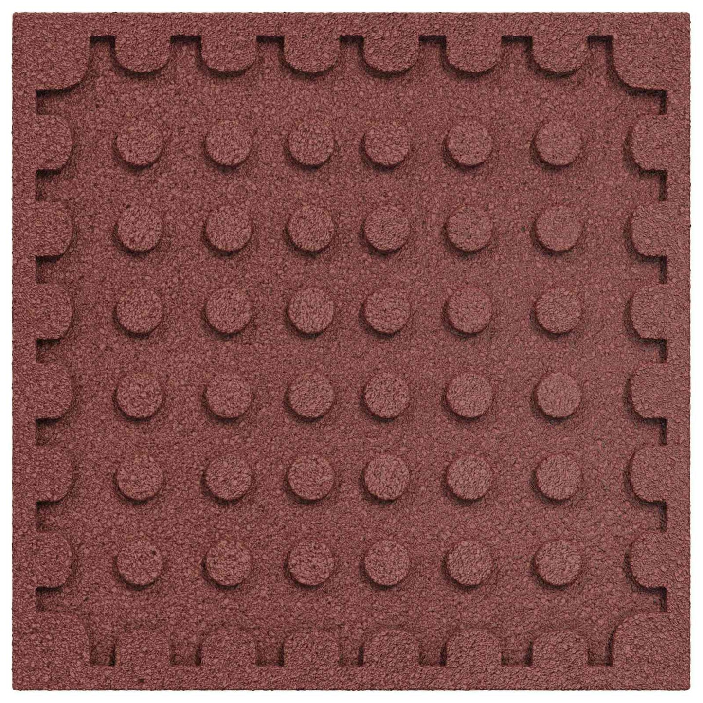 Faldbeskyttelsesfliser 12 pcs Rød 50 x 50 cm Gummi
