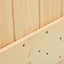 Skydedør 2 stk. 80 x 210 cm Massivt fyrretræ