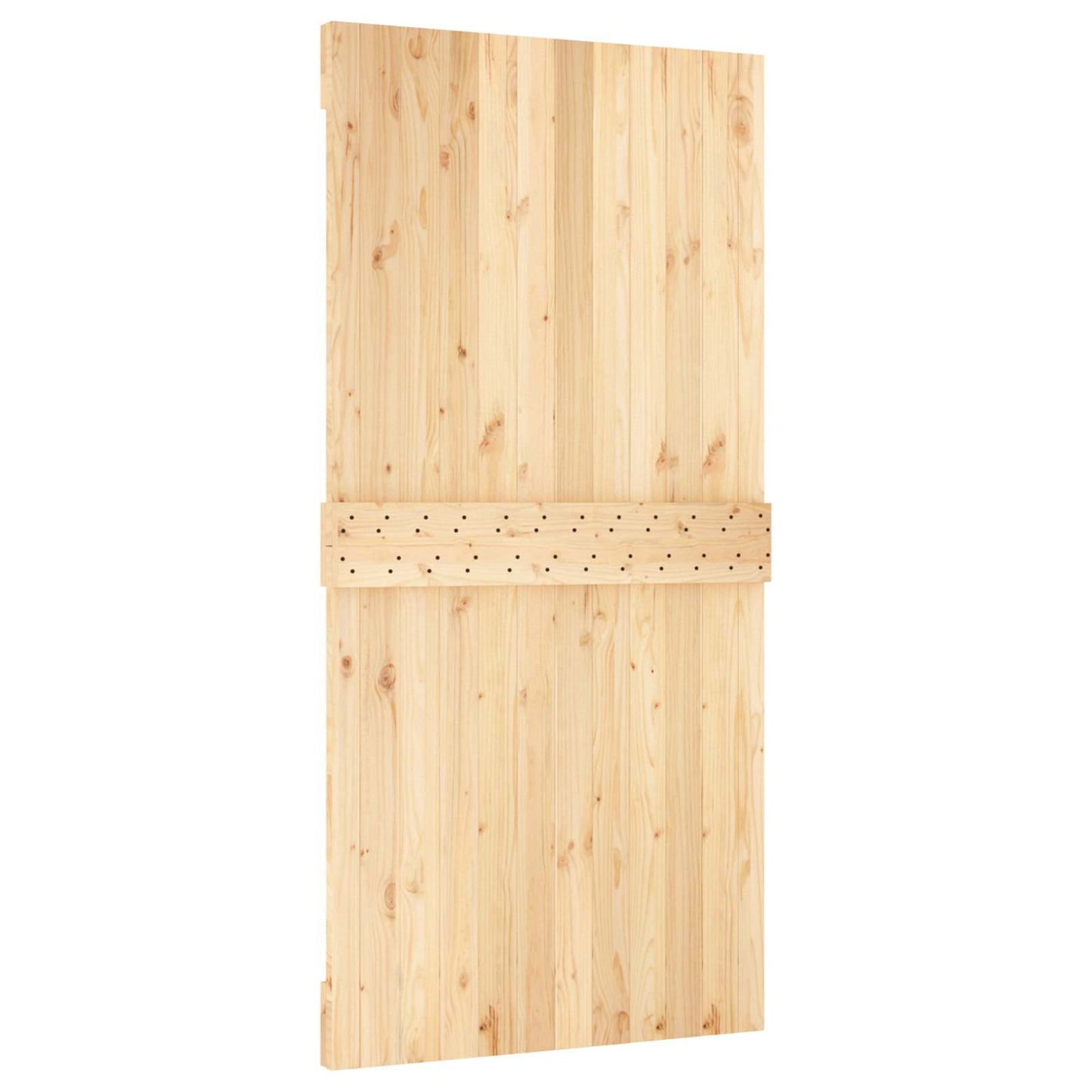 Skydedør 100 x 210 cm Massivt Fyrretræ (Ubehandlet)