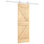 Skydedør 70 x 210 cm Massivt Fyrretræ (Ubehandlet)