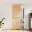 Skydedør 70 x 210 cm Massivt Fyrretræ (Ubehandlet)