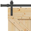 Skydedør NARVIK 80 x 210 cm (213,5 cm) Naturfarvet og sort