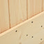 Skydedør NARVIK Naturfarvet og sort 85 x 210 cm (213,5 cm)