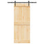 Skydedør NARVIK Naturfarvet og sort 85 x 210 cm (152,5 cm)