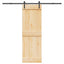 Skydedør NARVIK Naturfarvet og sort 70 x 210 cm (213,5 cm)