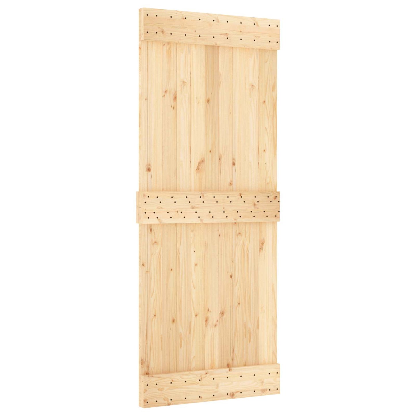 Skydedør NARVIK Naturfarvet og sort 85 x 210 cm (152,5 cm)