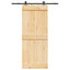 Skydedør NARVIK Naturfarvet og sort 85 x 210 cm (152,5 cm)