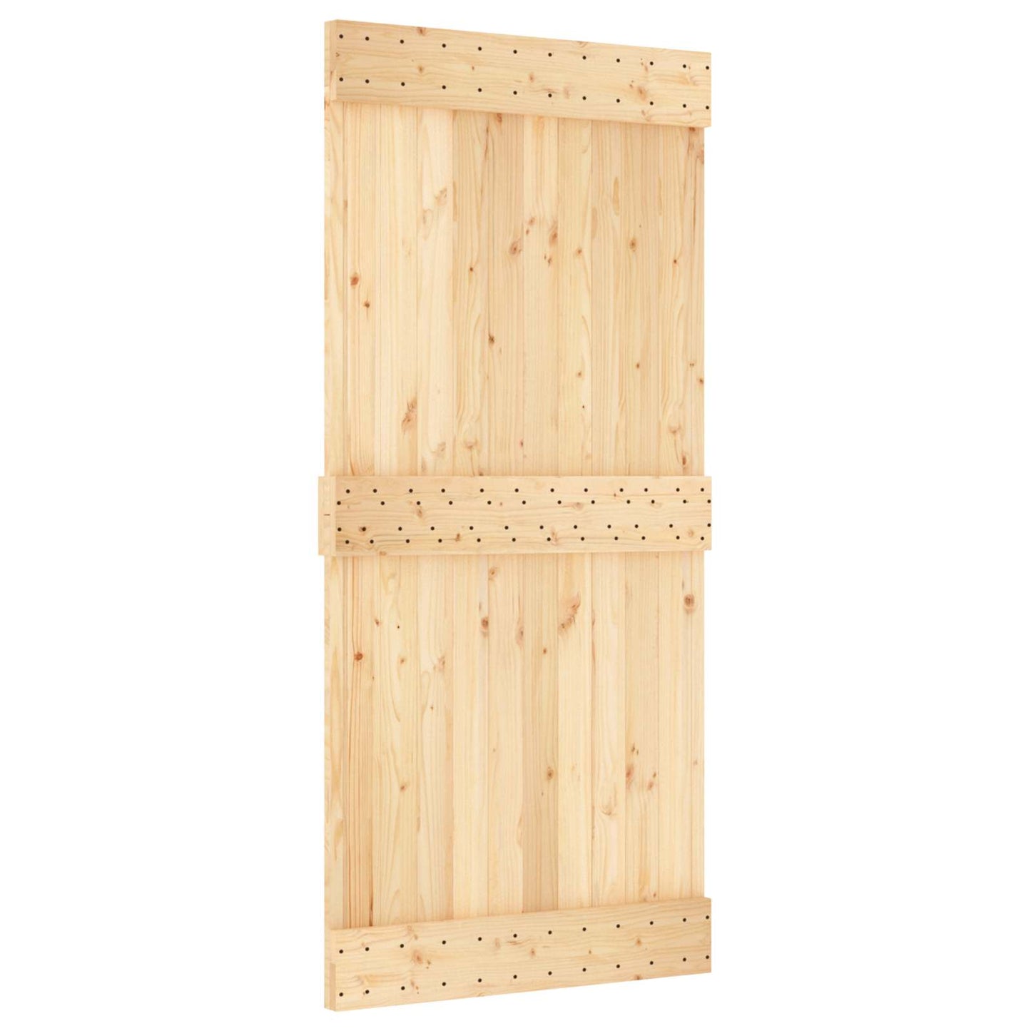 Skydedør NARVIK Naturfarvet og sort 95 x 210 cm (213,5 cm)