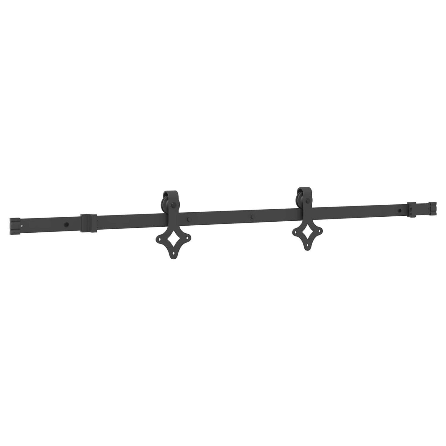 Skydedør NARVIK Naturfarvet og sort 80 x 210 cm (152,5 cm)