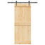 Skydedør NARVIK Naturfarvet og sort 85 x 210 cm (152,5 cm)