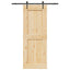 Skydedør NARVIK Naturfarvet og sort 85 x 210 cm (152,5 cm)