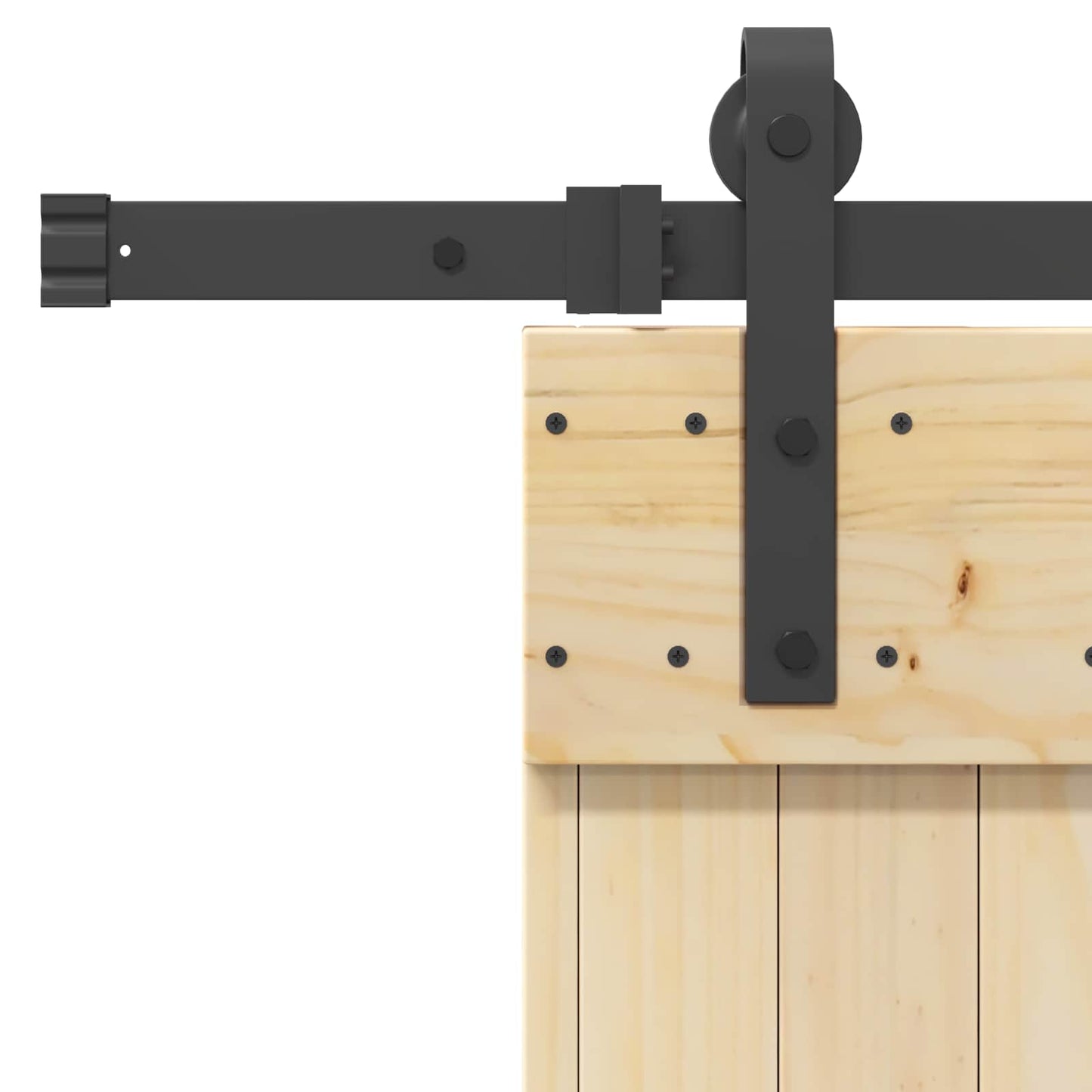 Skydedør NARVIK 70 x 210 cm (213,5 cm) Naturfarvet og sort