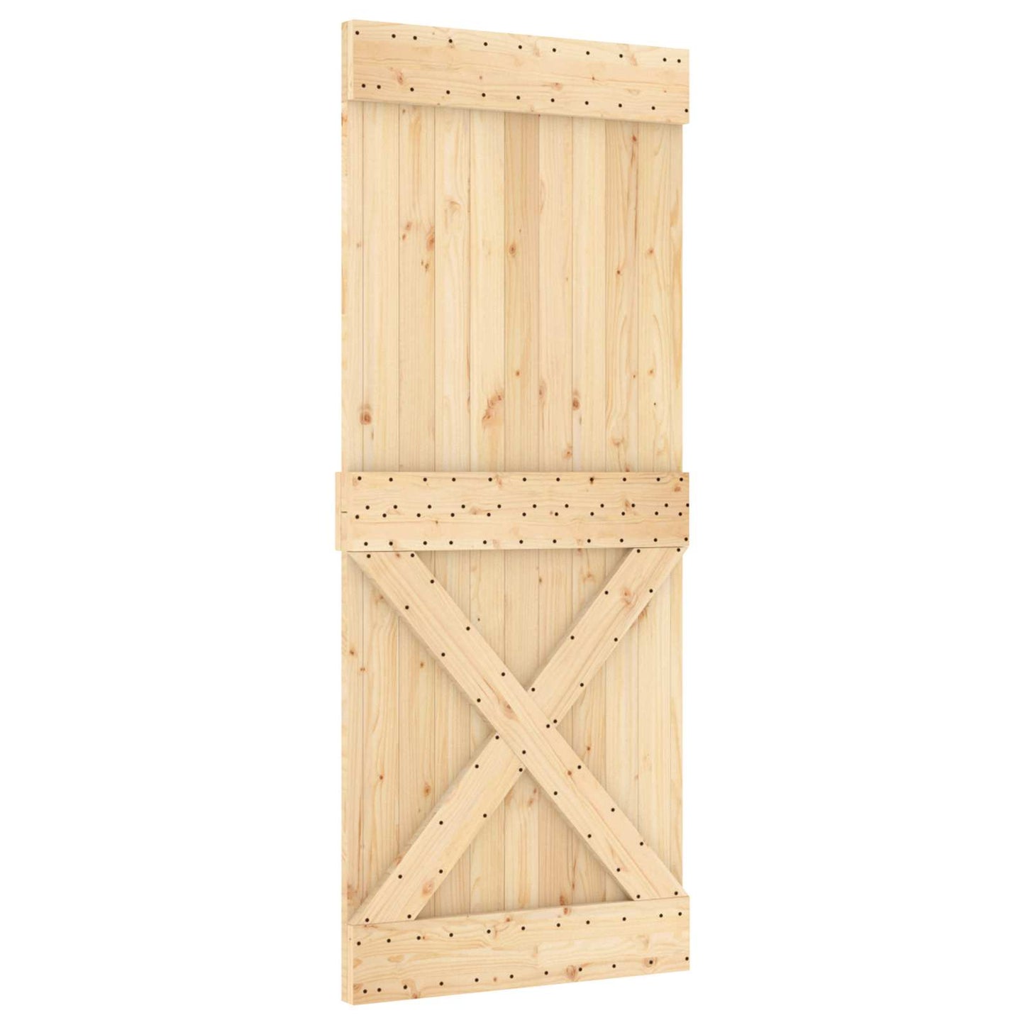 Skydedør NARVIK Naturfarvet og sort 85 x 210 cm (152,5 cm)