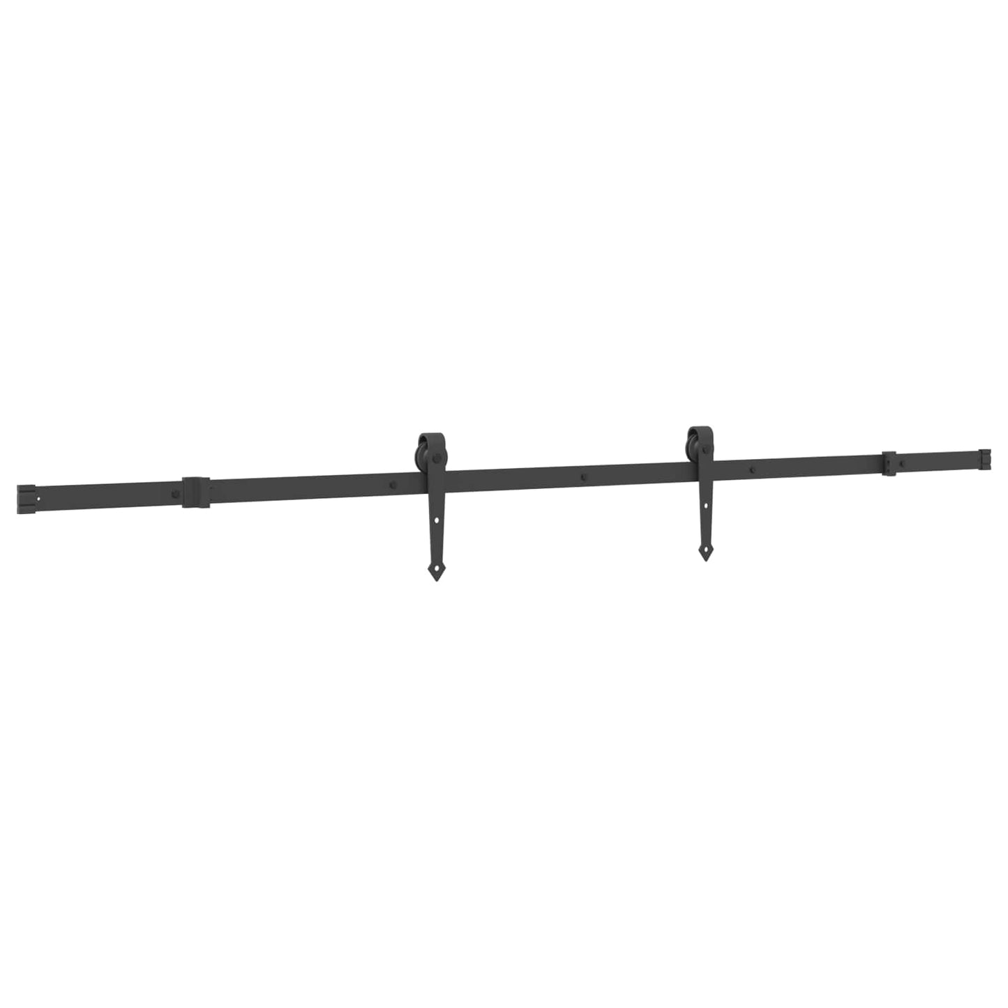 Skydedør NARVIK Naturfarvet og sort 90 x 210 cm (213,5 cm)