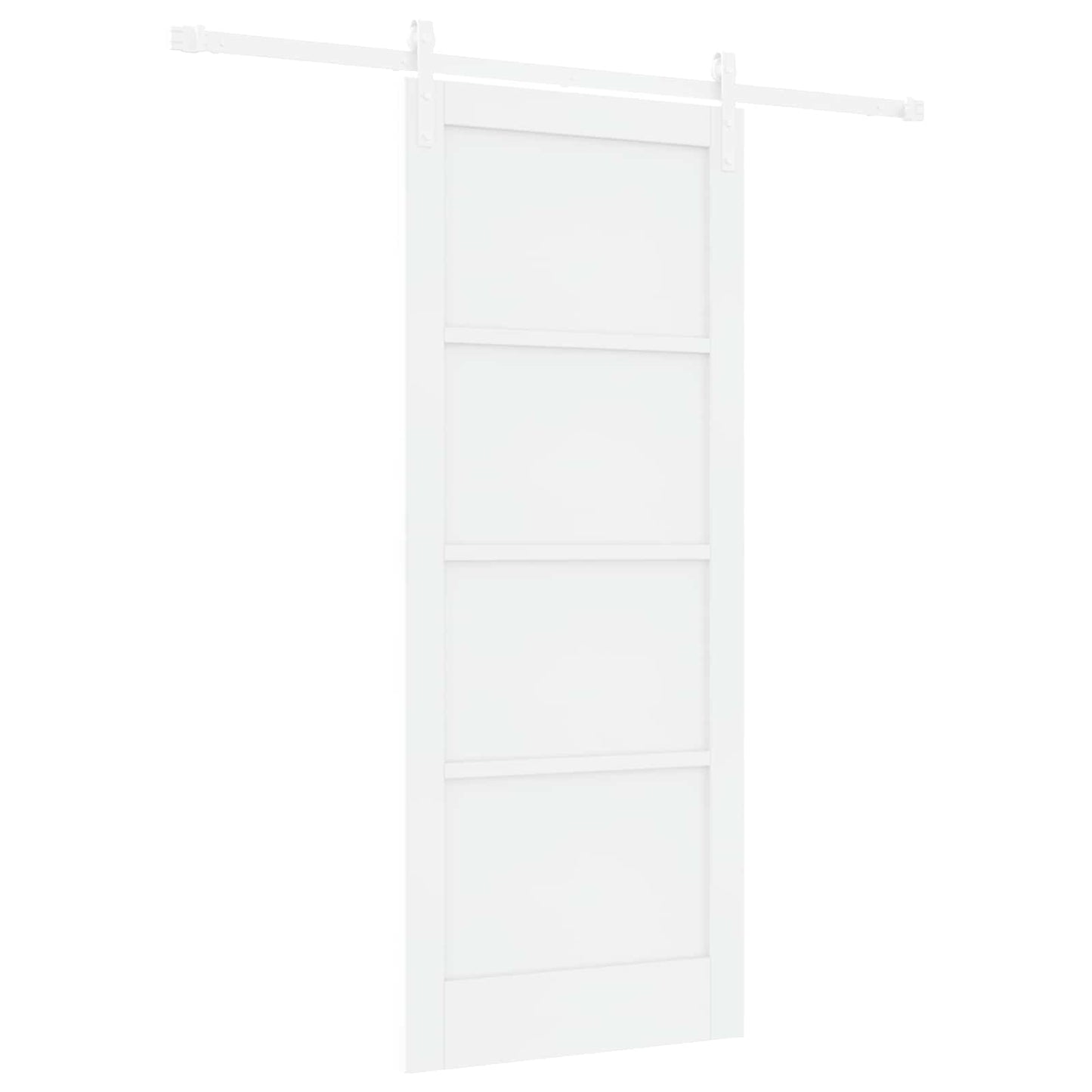 Skydedør Hvid 83 x 202 cm Massivt fyrretræ