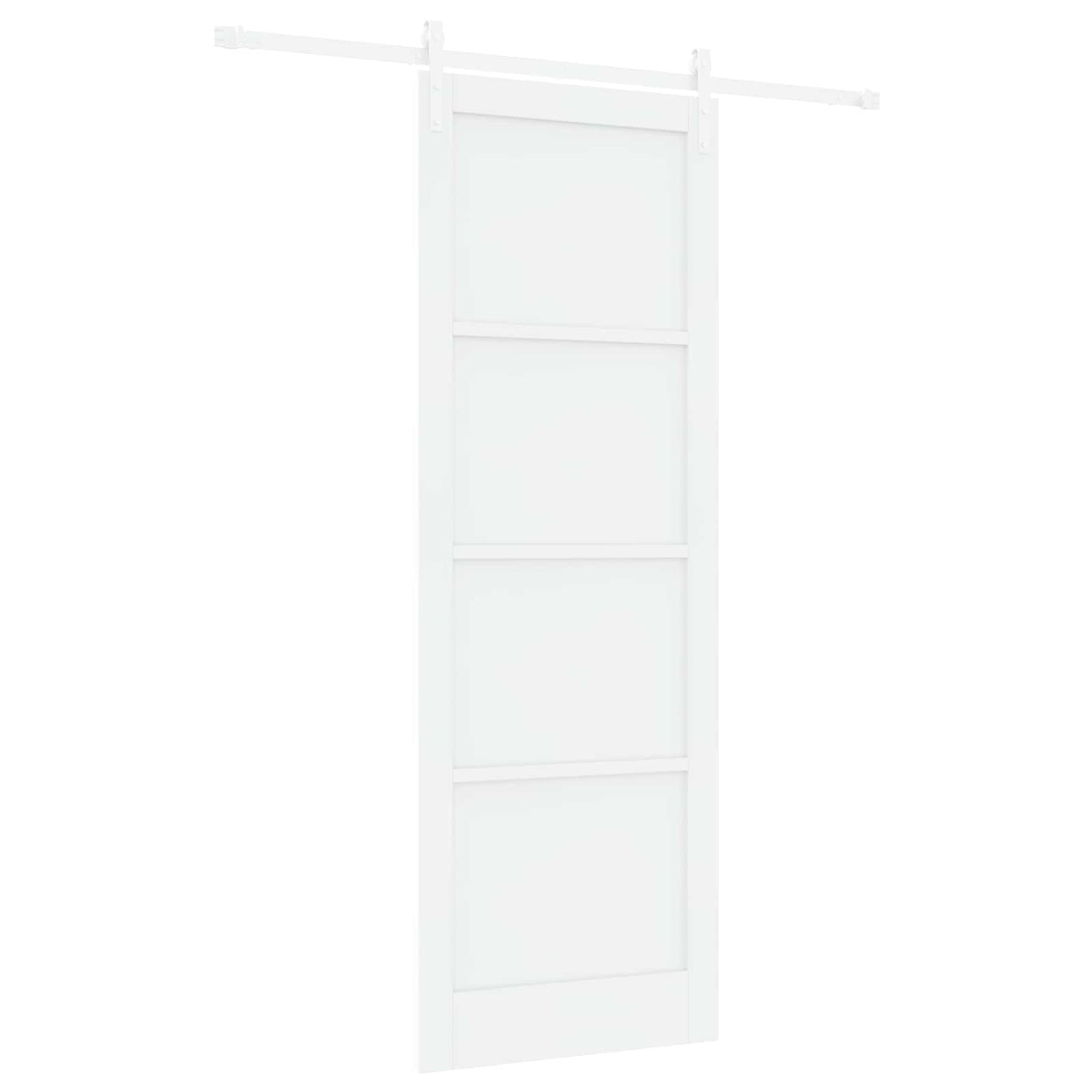 Skydedør Hvid 83 x 232 cm Massivt fyrretræ