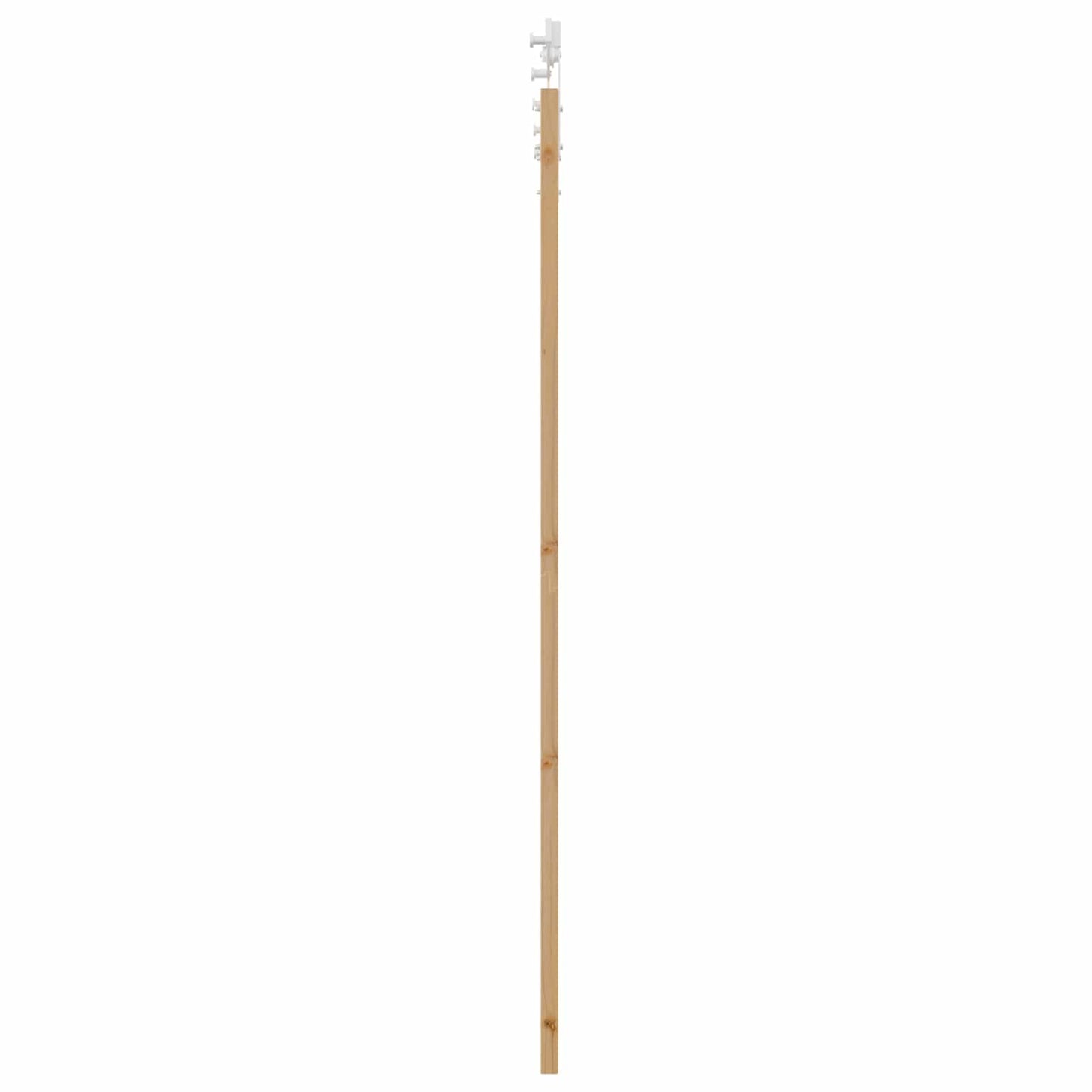 Skydedør Natur og hvid 86 x 211 cm Massivt fyrretræ