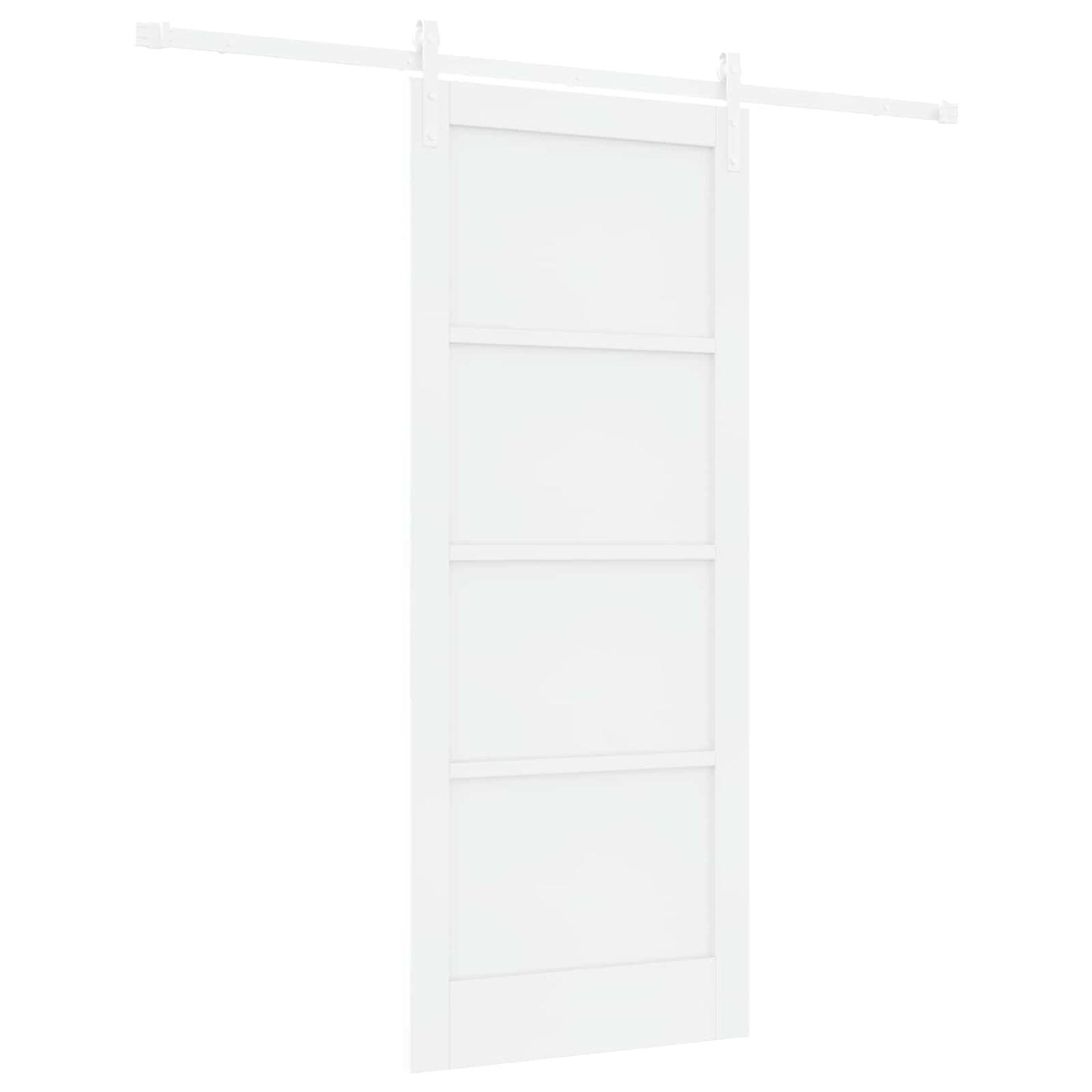 Skydedør Hvid 83 x 202 cm Massivt fyrretræ