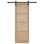 Skydedør Naturfarvet 73,5 x 211 cm Massivt fyrretræ