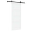 Skydedør Hvid 83 x 202 cm Massivt fyrretræ