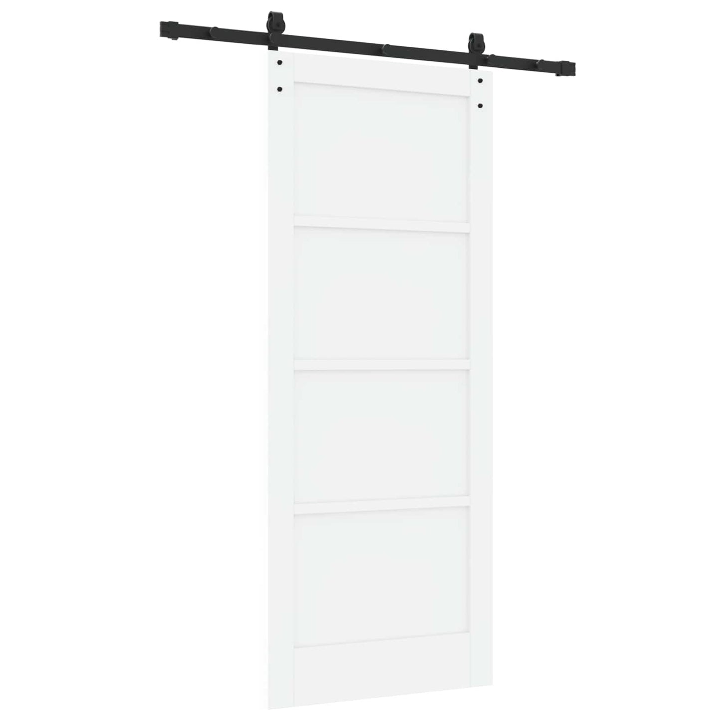 Skydedør Hvid 83 x 202 cm Massivt fyrretræ