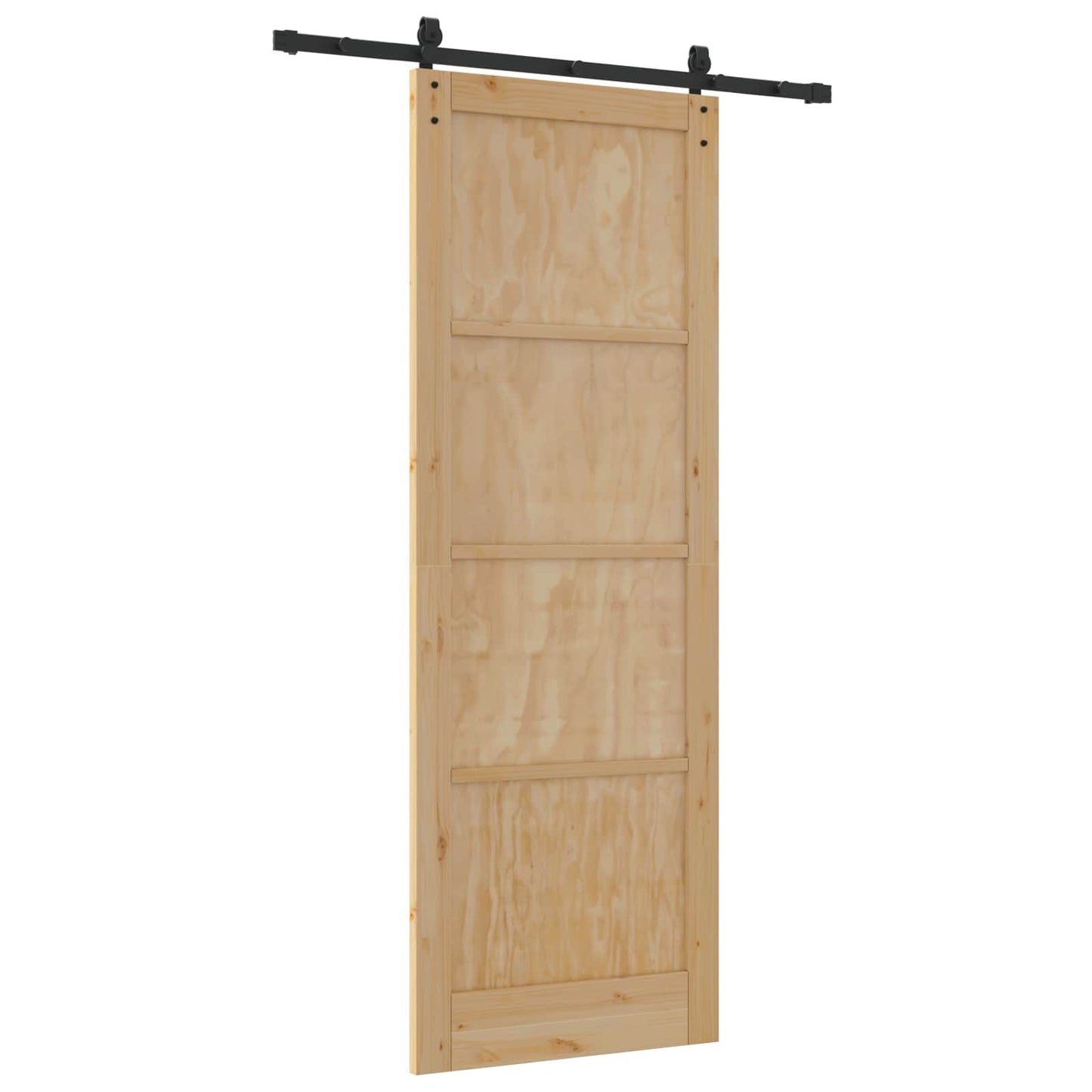 Skydedør Naturfarvet 83 x 232 cm Massivt fyrretræ
