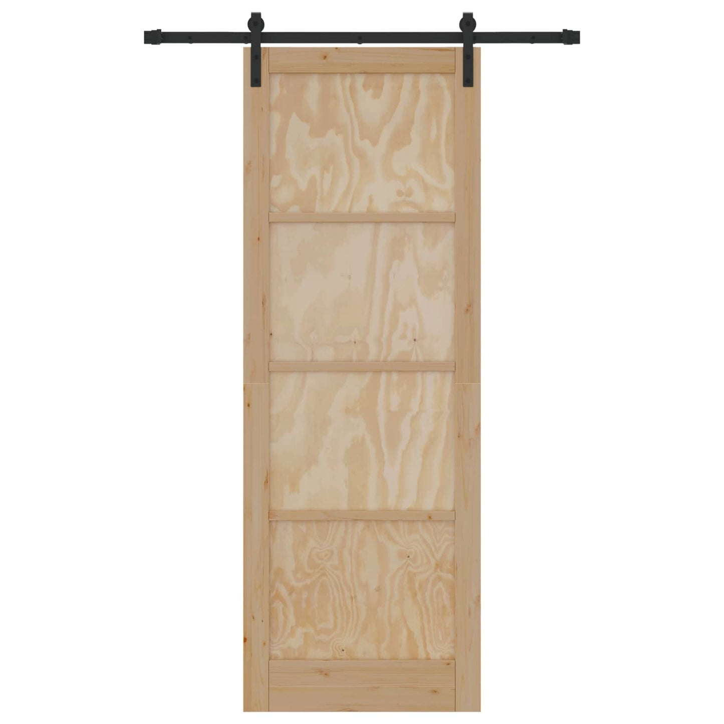 Skydedør Naturfarvet 83 x 232 cm Massivt fyrretræ