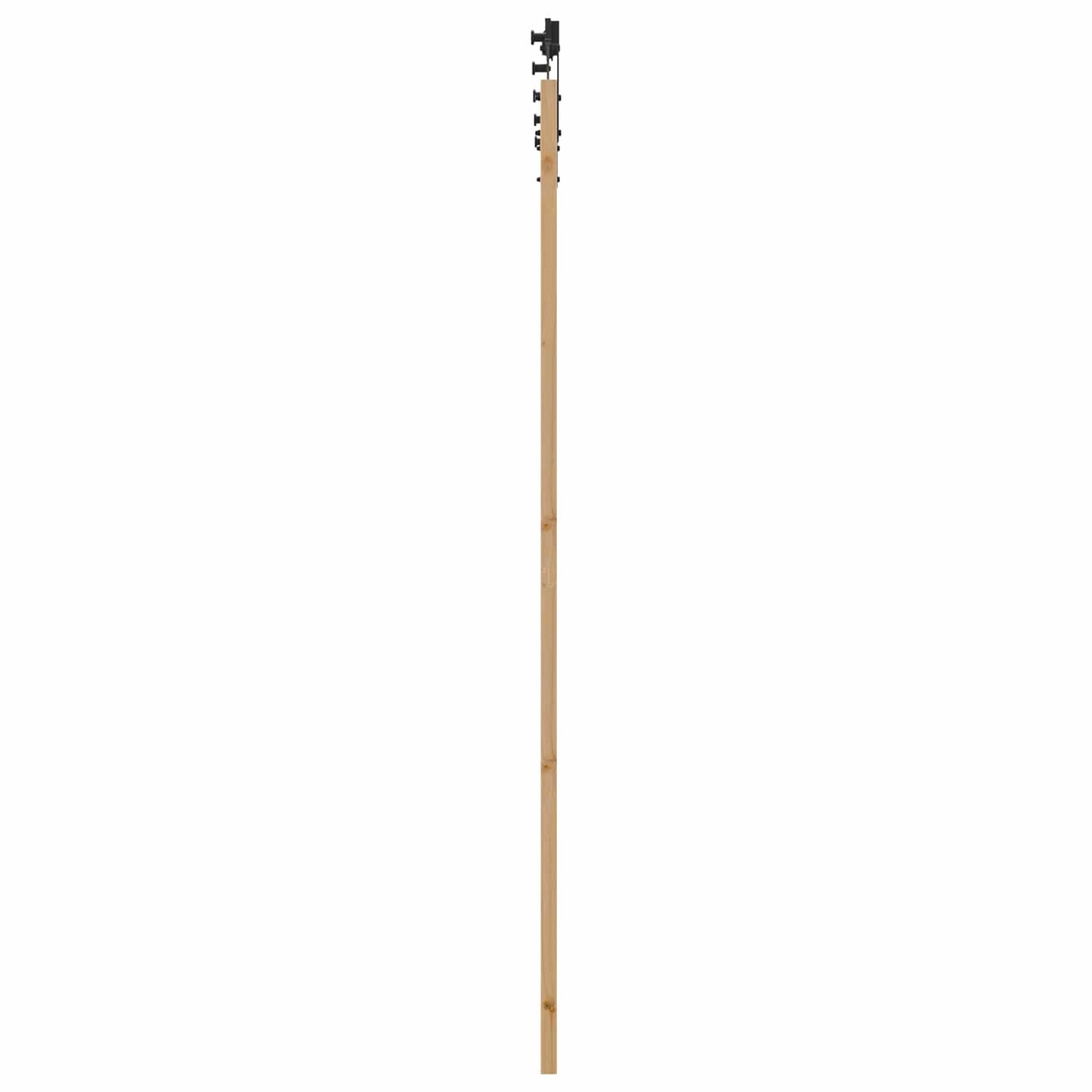 Skydedør Naturfarvet 83 x 232 cm Massivt fyrretræ