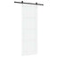 Skydedør Hvid 83 x 232 cm Massivt fyrretræ