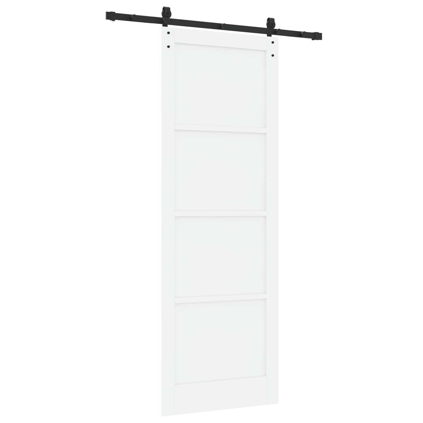 Skydedør Hvid 83 x 232 cm Massivt fyrretræ