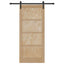 Skydedør Naturfarvet 86 x 198,5 cm Massivt fyrretræ