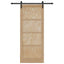 Skydedør Naturfarvet 86 x 211 cm Massivt fyrretræ