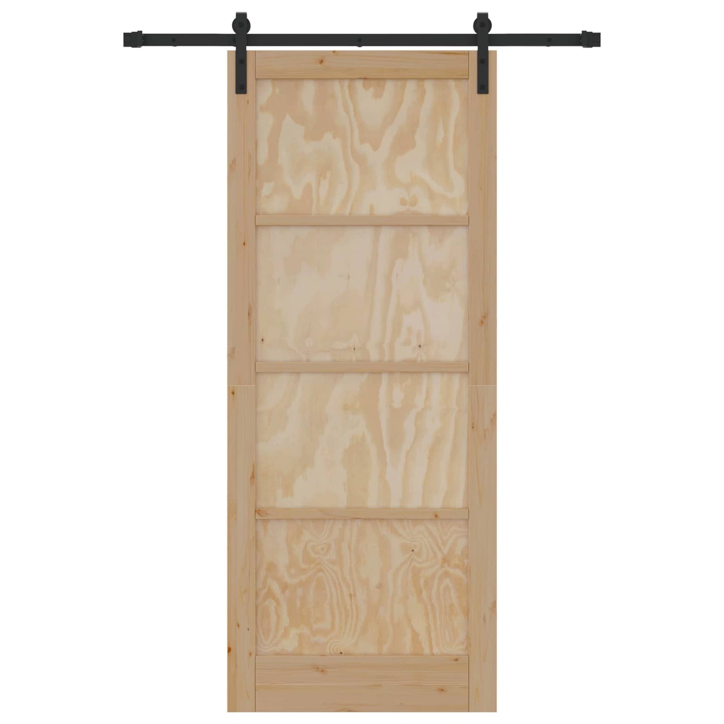 Skydedør Naturfarvet 86 x 211 cm Massivt fyrretræ