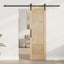 Skydedør Naturfarvet 61 x 198,5 cm Massivt fyrretræ