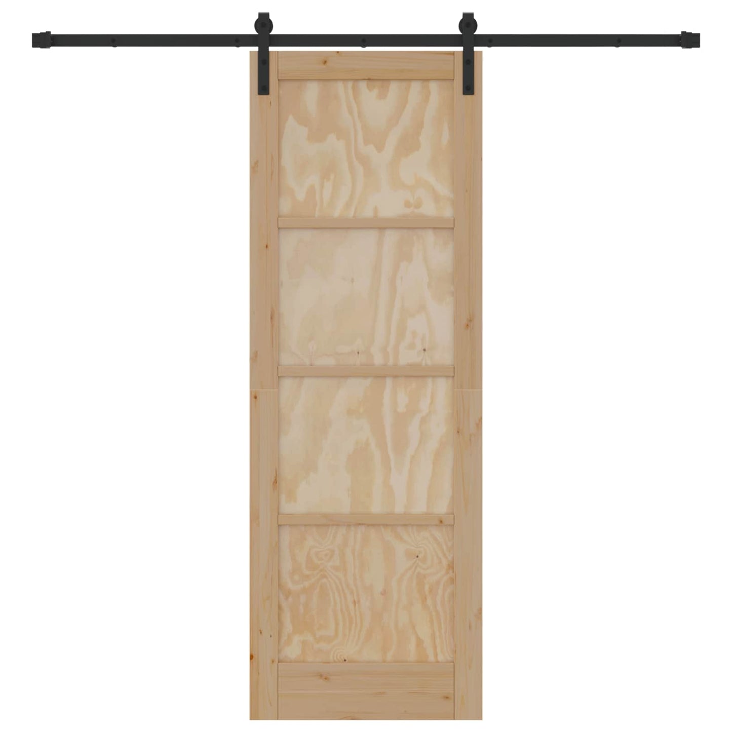Skydedør Naturfarvet 73,5 x 211 cm Massivt fyrretræ