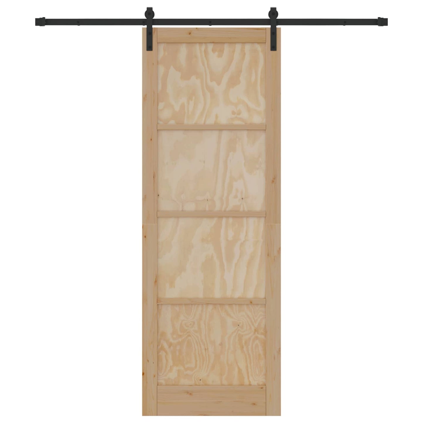 Skydedør Naturfarvet 83 x 232 cm Massivt fyrretræ