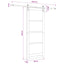 Skydedør Naturfarvet 83 x 232 cm Massivt fyrretræ