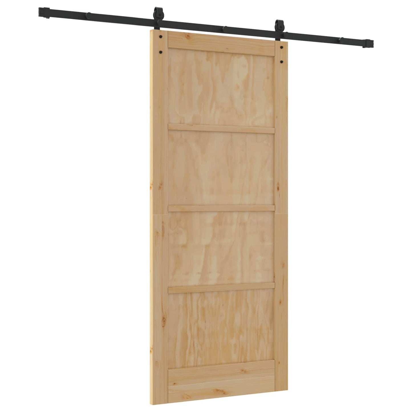 Skydedør Naturfarvet 86 x 198,5 cm Massivt fyrretræ