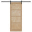 Skydedør Naturfarvet 86 x 211 cm Massivt fyrretræ