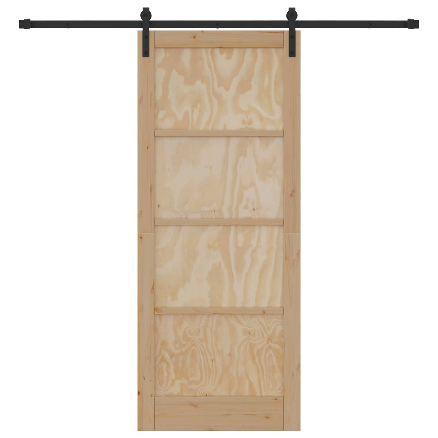 Skydedør Naturfarvet 86 x 211 cm Massivt fyrretræ