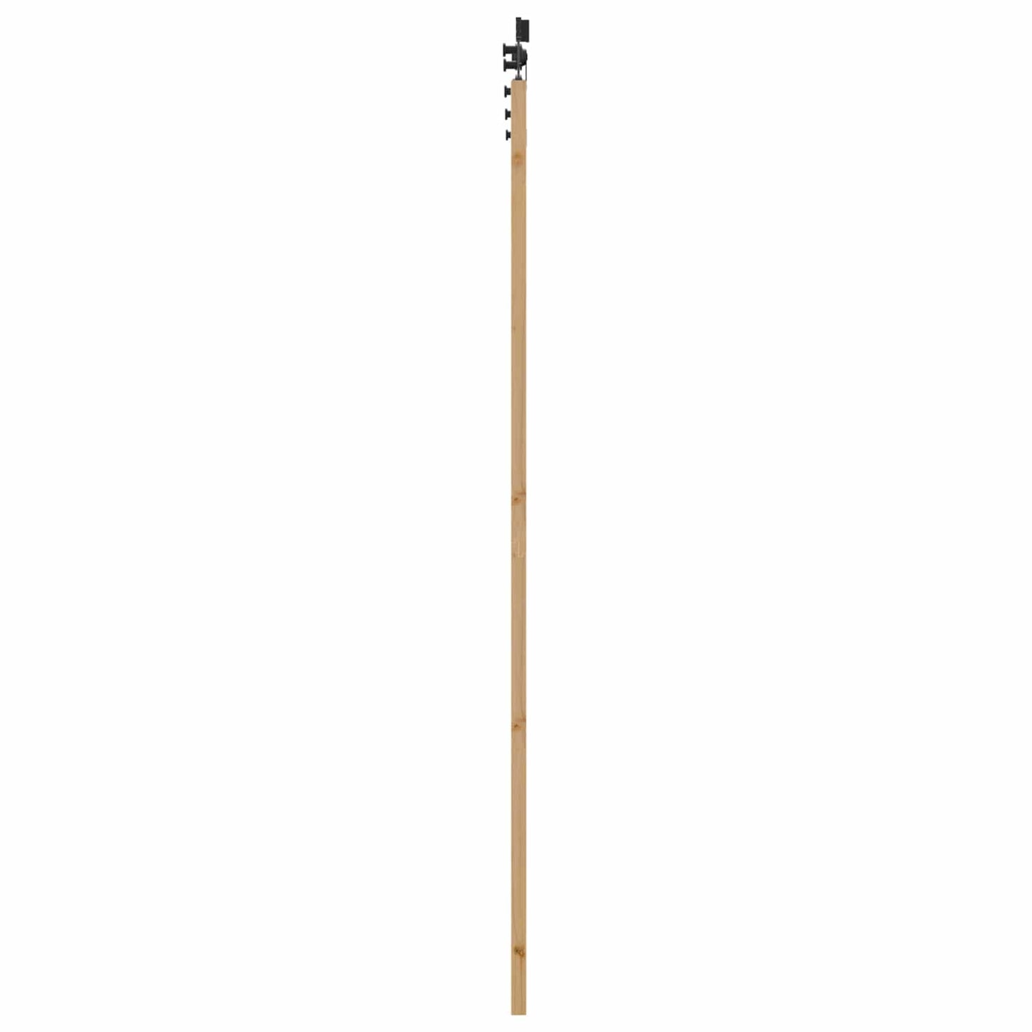 Skydedør Naturfarvet og sort 83 x 232 cm Massivt fyrretræ