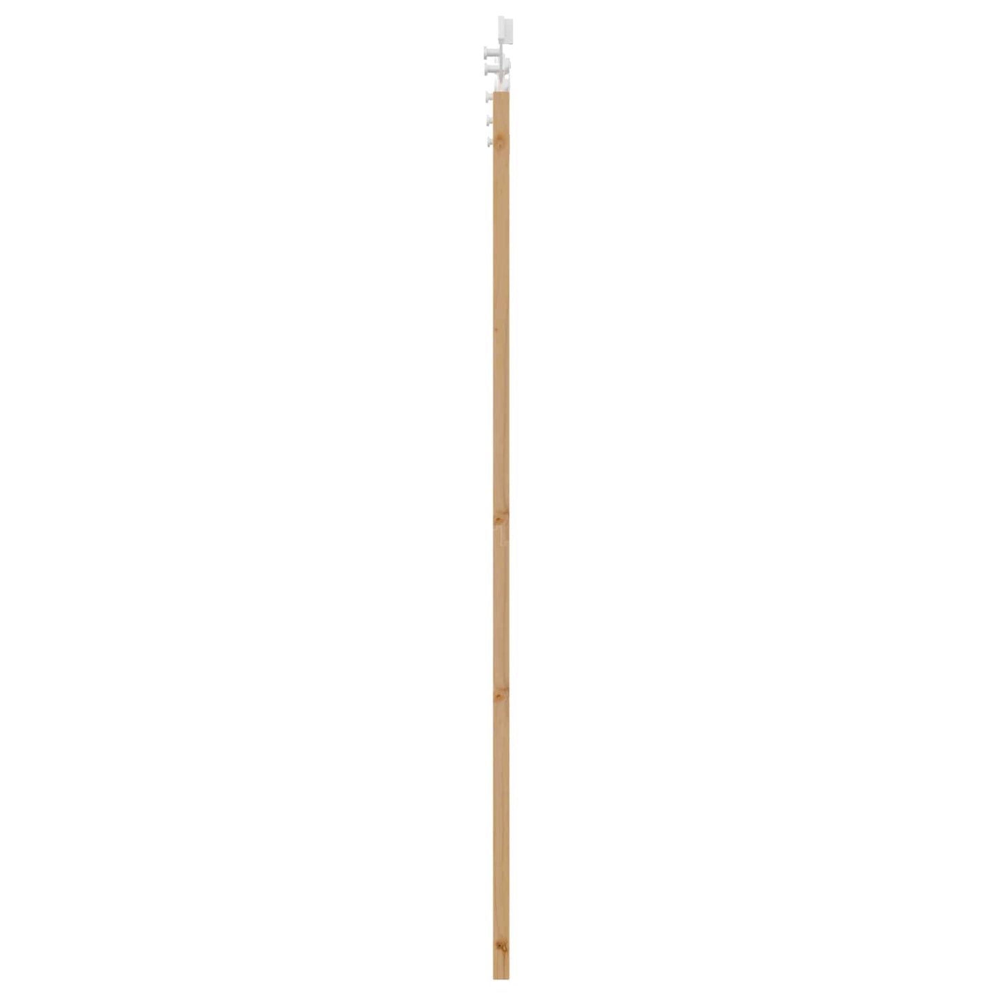 Skydedør Natur og hvid 61 x 198,5 cm Massivt fyrretræ