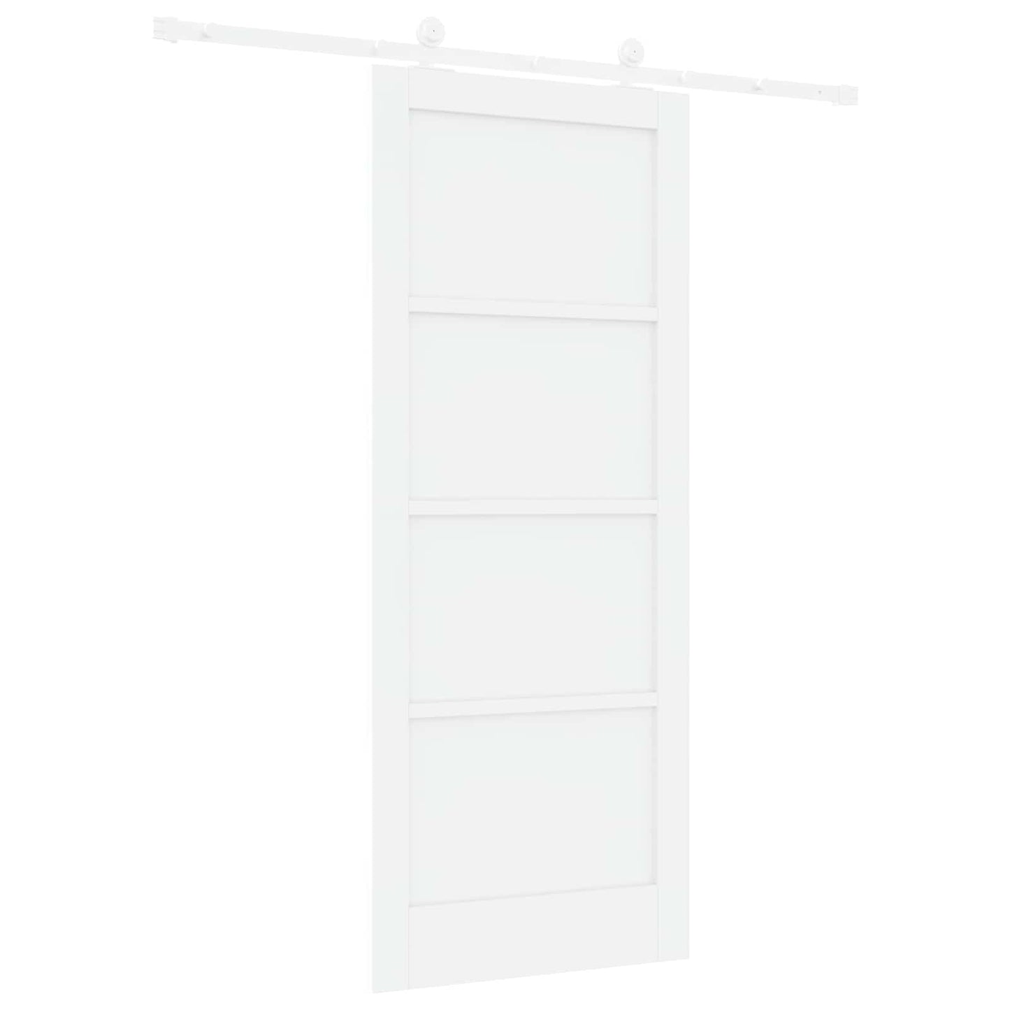 Skydedør Hvid 83 x 202 cm Massivt fyrretræ
