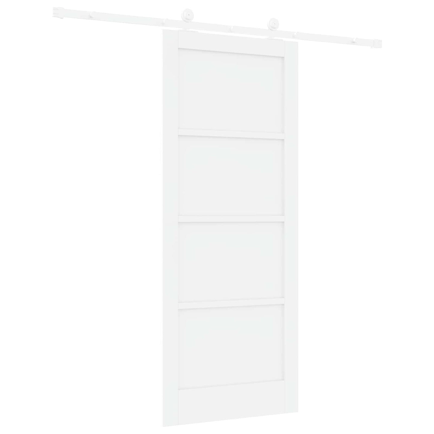 Skydedør Hvid 83 x 202 cm Massivt fyrretræ