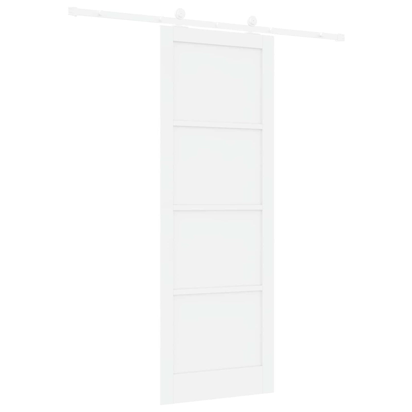 Skydedør Hvid 83 x 232 cm Massivt fyrretræ