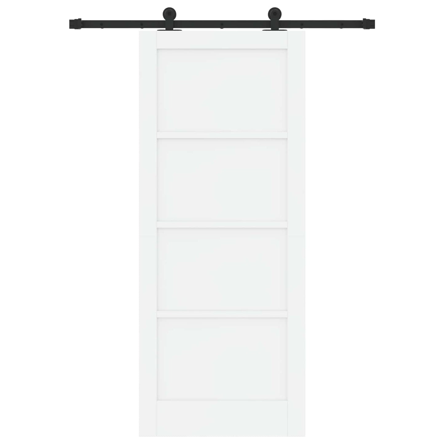 Skydedør ORKDAL Hvid 83 x 202 cm Massivt fyrretræ
