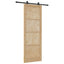Skydedør ORKDAL Naturfarvet 83 x 232 cm Massivt fyrretræ