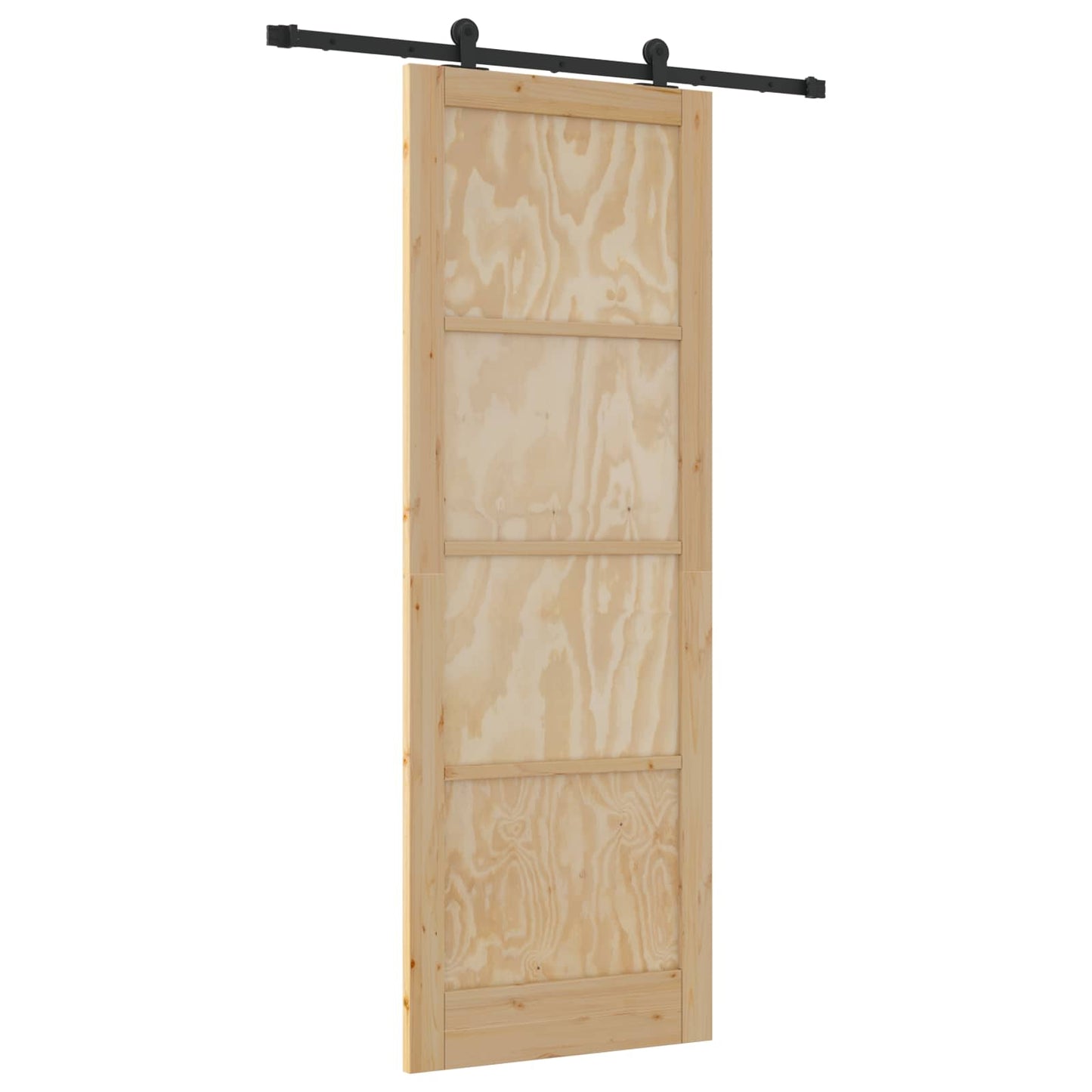 Skydedør ORKDAL Naturfarvet 83 x 232 cm Massivt fyrretræ