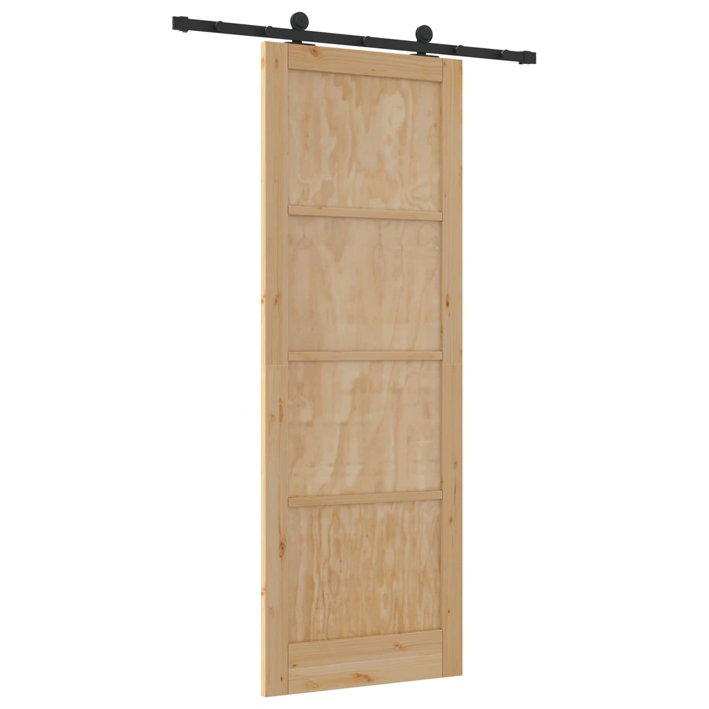 Skydedør ORKDAL Naturfarvet 83 x 232 cm Massivt fyrretræ
