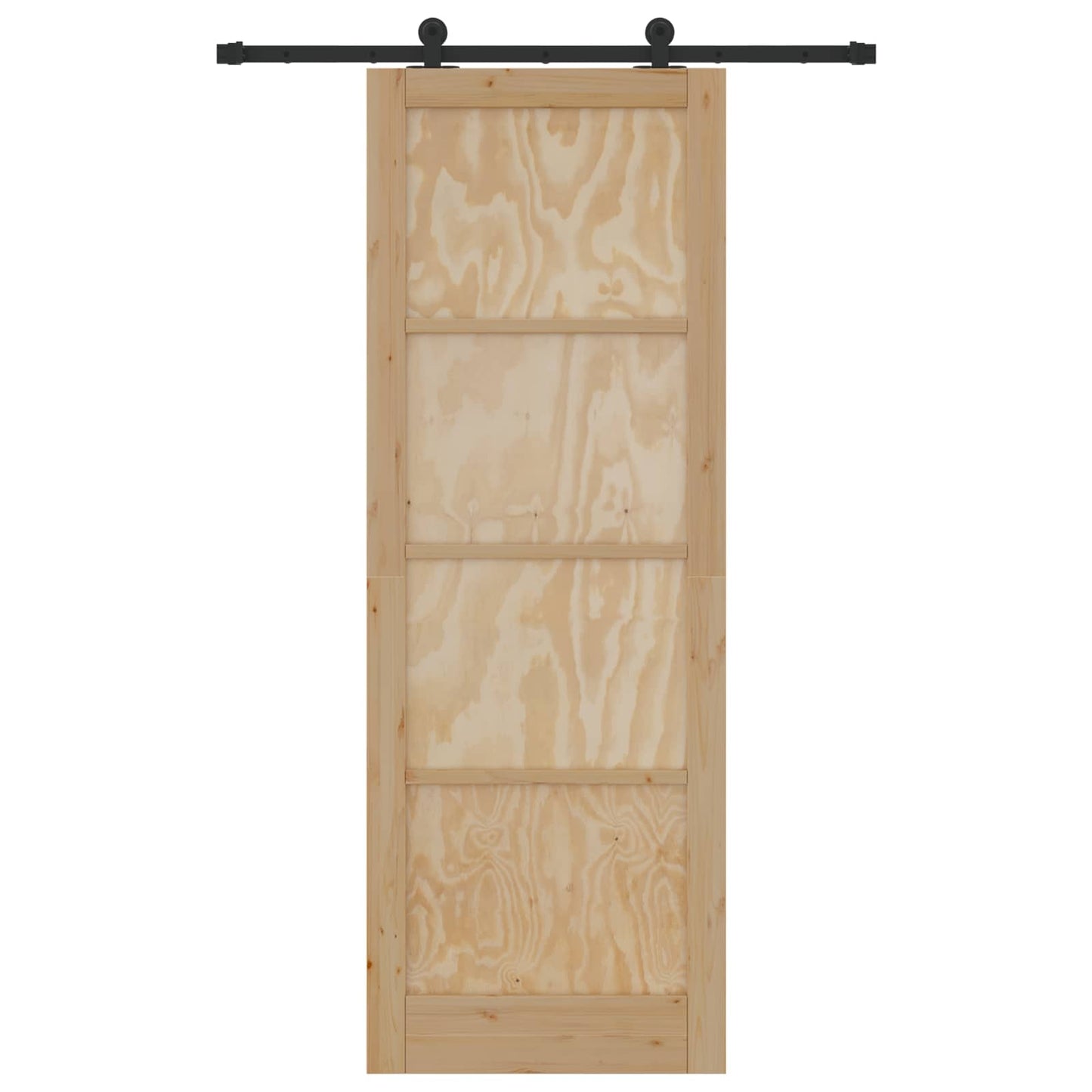 Skydedør ORKDAL Naturfarvet 83 x 232 cm Massivt fyrretræ